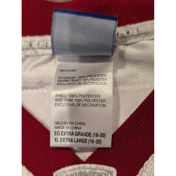 Washington Redskins Football Jersey Mens XL White NFL Reebok J Campbell 17 - Picture 6 of 11